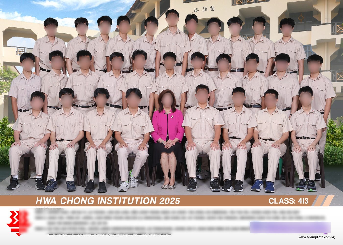 Formal class photo